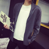 2017 spring autumn men fashion open style sweaters cardigans young men casual sweaters cardigans