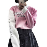 2017 Spring Autumn Japanese Bad Girl Printed Sweatshirts Cashmere Thickened Casual Loose Hoodies Women Harajuku Fashion Shirt
