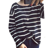 2017 Spring Autumn Hoody Stripes Hoodies for Women Long Sleeves Casual Sweatshirts White Striped Sweatshirt High Quality Hoodie