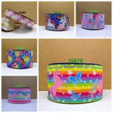 Free shipping 2017 new arrival ribbons Hair Accessories ribbon 10 yards printed grosgrain ribbons 15118