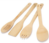 Free Shipping 2017 New Arrival 6 Pieces Bamboo Spoon Spatula Mixing Set Eco-Friendly Utensil Kitchen Wooden Cooking Tool