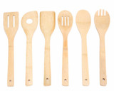 Free Shipping 2017 New Arrival 6 Pieces Bamboo Spoon Spatula Mixing Set Eco-Friendly Utensil Kitchen Wooden Cooking Tool