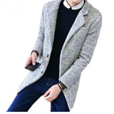 Free shipping 2017 Men Fashion Trench Coat Turn-Down Collar Single Breasted Mens Trench Coat Slim Fit windcheater Homme