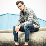 Warm Winter Jacket Men Down Jacket 2017 New Fashion 90% White Duck Down Ultra Light Thin Winter Coat Men Plus Size Parkas HJ267