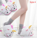 Warm Winter Indoor Women Slippers Plush Home Children Unicorn Slippers Unisex Totoro Home Slippers Shoes Mens Slippers Pikachu