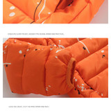 Warm Winter Boy Jacket Children Hooded Coat Outwear Clothing Teenage Cotton-Padded Zipper Clothes Fashion Kids Geometric Jacket