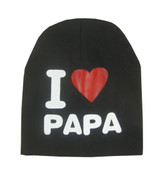 Warm Winter Autumn Newborn Crochet Baby Hat Girl Boy Cap Children Beanie Infant Cotton knitted toddlers I love papa mama print