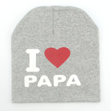 Warm Winter Autumn Newborn Crochet Baby Hat Girl Boy Cap Children Beanie Infant Cotton knitted toddlers I love papa mama print