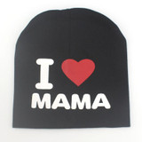 Warm Winter Autumn Newborn Crochet Baby Hat Girl Boy Cap Children Beanie Infant Cotton knitted toddlers I love papa mama print