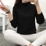 Warm Sweater Women 2017 Autumn Winter Female Casual Turtleneck Knit Pullovers Long Sleeve Jumper Tops Coats