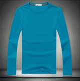 Free shipping 2017 Brand clothing Blank T-shirts long sleeved casual T-shirt 100% cotton men t shirts