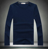 Free shipping 2017 Brand clothing Blank T-shirts long sleeved casual T-shirt 100% cotton men t shirts