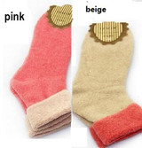 Free Shipping 2016 Winter socks cashmere women's cotton socks thermal thicken winter socks towel hemming warm socks 2 pairs