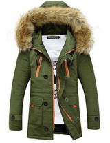 Free shipping 2016 Winter Brand Men Jacket Fur Hood With Cashmere  Winter Jacket High Quality Fashion Men's Coat 110hfx