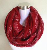 Free Shipping 2016 New Fashion White Burgundy Navy Music Note Sheet Music Piano Notes Script Print Scarves Infinity Scarf