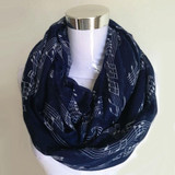 Free Shipping 2016 New Fashion White Burgundy Navy Music Note Sheet Music Piano Notes Script Print Scarves Infinity Scarf