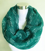 Free Shipping 2016 New Fashion White Burgundy Navy Music Note Sheet Music Piano Notes Script Print Scarves Infinity Scarf