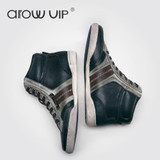 arow VIP Brand Fashion Genuine Leather Casual Shoes, High Quality Ankle Leather Men Shoes, Designer Fashion Sneakers For Men