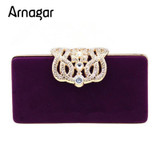 Arnagar evening clutch bags with crystals ladies evening clutch purses Women day clutches party bags women shoulder tote bags
