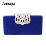 Arnagar evening clutch bags with crystals ladies evening clutch purses Women day clutches party bags women shoulder tote bags