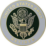 Army Retired Large Crest 1 1/2" Lapel Pin
