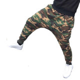 Army Green Camouflage Sweatpants Mens Joggers Cotton Hip Hop Harem Pants Big Size