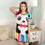 New 2016 Women Loose Nightgowns Sleepshirts Sleepwear  Girl's Underwear Nightdress Sleep Lounge Womens Nightwear G1163