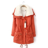 New 2016 Winter Coat Women Slim Plus Size Outwear Medium-Long Wadded Jacket Thick Hooded Cotton Wadded Warm Cotton Parkas