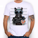 New 2016 Summer Fashion  French Bulldog Design T Shirt Men's High Quality  dog Tops Hipster Tees