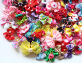 Hair-Bows Hair-Accessories Small Wedding-Party Pet-Supplies Puppy Pet-Dog Dogs for Handmade