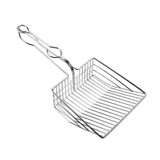 Metal Cat Litter Hollow Toilet Scooper with Long Handle Cleaning Tools