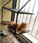 jusenda Cat Hammock Mount Window Lounger Suction Cups Warm
