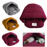 Pet Cat House Soft Warm Winter Cat Bed Flip Flop Cave House