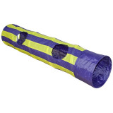 HILOU PET Foldable 2 Holes 130CM Cat Tunnel Crinkle Sound