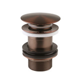DAX Round Vanity Sink Pop up Drain without Overflow, Brass Body, Oil Rubbed Bronze Finish, 2-3/4 x 2-3/4 Inches (DAX-82016-ORB)