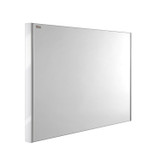 48" Slim Frame Bathroom Vanity Mirror, Wall Mount, White, Serie Dune/Solco by VALENZUELA