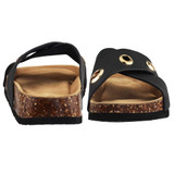 VLLY Women's Cork Sandals Slip-On Suede Slides