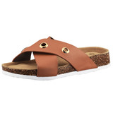 VLLY Women's Cork Sandals Slip-On Suede Slides