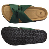 VLLY Slide Sandals for Women Cork Sole Suede