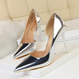 BIGTREE New Patent Leather Wonen Pumps Fashion Office Shoes Women Sexy High Heels Shoes Women's Wedding Shoes BIGTREE New Patent Leather Wonen Pumps Fashion Office Shoes Women Sexy High Heels Shoes Women's Wedding Shoes