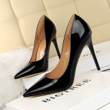 BIGTREE New Patent Leather Wonen Pumps Fashion Office Shoes Women Sexy High Heels Shoes Women's Wedding Shoes BIGTREE New Patent Leather Wonen Pumps Fashion Office Shoes Women Sexy High Heels Shoes Women's Wedding Shoes