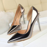 BIGTREE Shoes New Patent Leather Wonen Pumps Fashion Office Shoes Women Sexy High Heels Shoes Women's Wedding Shoes Party BIGTREE Shoes New Patent Leather Wonen Pumps Fashion Office Shoes Women Sexy High Heels Shoes Women's Wedding Shoes Party