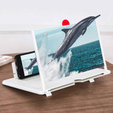 Folding Adjustable 3D Phone Screen Magnifier HD Non Slip with Bracket