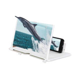 Folding Adjustable 3D Phone Screen Magnifier HD Non Slip with Bracket
