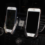 Car Air Vent Mount Clip Crystal Rhinestone Car Phone Holder