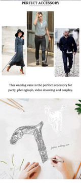 Horse Head Decorative Walking Stick