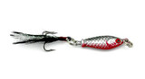 LEO Mini Metal Fishing Lure with Feather Lifelike 3D Eye Artificial Fish Hard Bait 2.5cm 6.4g LB003