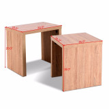 Set of 2 Nesting Coffee End Table Side