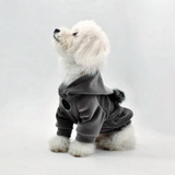 Warm Winter Dog Coat with Pom Pom Hood