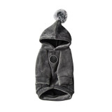 Warm Winter Dog Coat with Pom Pom Hood